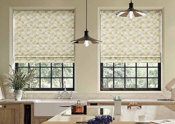 Mosaic Tile, Zest - Motorised Roman Blind - Image 3